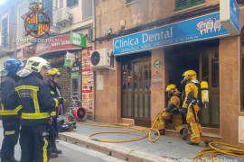 Incendio en una clínica dental del Arenal