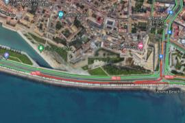 Dos accidentes colapsan el Paseo Marítimo de Palma