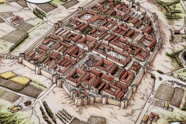 Quim Bou dibuja Pol·lèntia, a partir de una recreación de Vicenç Sastre.