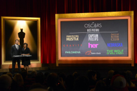 Chris Hemsworth and Cheryl Boone Isaacs announce the nominees for the 86th Academy Awards in Beverly Hills, California