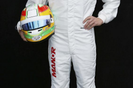 Marussia Formula One driver Roberto Merhi of Spain poses during a photo session before the Australia Formula One Grand Prix, at