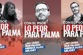 Imagen de la precampaña del PP bajo el lema #LoPeorParaPalma.
