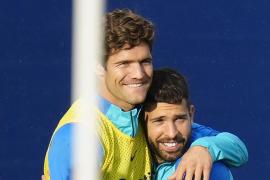 Entrenamiento del FC Barcelona con Marcos Alonso