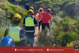 Rescatan a un excursionista tras caer desde una altura de seis metros en Puigpunyent