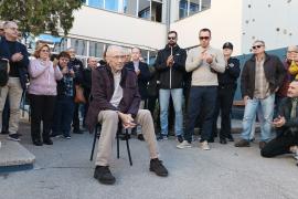 Biel Torres, el pasado 24 de noviembre, durante el homenaje que le hicieron sus compañeros en el cuartel de San Fernando, en Palma.