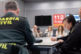 Reunión del Centro de Coordinación Operativa (CECOP) del Gobierno de Aragón.
