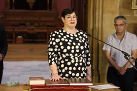 Pilar Bonet durante su toma de posesión como consellera de Hacienda del Consell de Mallorca el pasado verano.