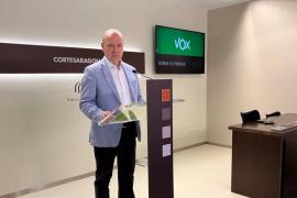 El portavoz de VOX en las Cortes de Aragón, Santiago Morón.