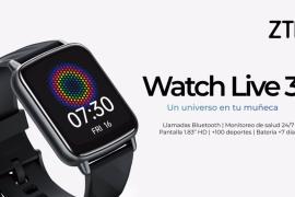 ZTE lanza en España el nuevo Watch Live 3, con autonomía para 7 días, funciones de monitorización y llamadas bluetooth