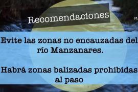 Ayuntamiento de Madrid aconseja no ir a zonas sin encauzar del Manzanares desde Mingorrubio al Puente de los Franceses