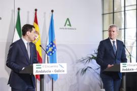 Juanma Moreno y Alfonso Rueda se reúnen en el II Encuentro entre ambas comunidades
