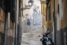 Grafitis en el centro de Palma