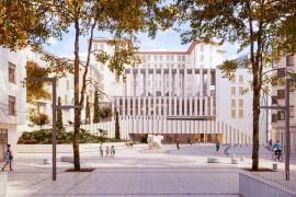 Recreación virtual de la reforma de la plaça Major.