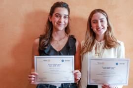 Dos estudiantes de la UIB reciben el premio Juníper Serra al mejor expediente académico durante un intercambio