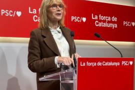 La viceprimera secretaria y portavoz del PSC, Lluïsa Moret