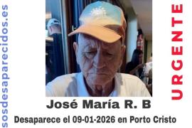 Piden ayuda para encontrar a un octogenario desaparecido en Porto Cristo hace más de 10 días