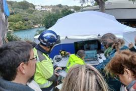 Servicios de emergencias desplegados en Es Castell.