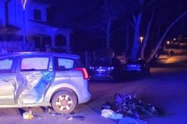 Un menor en estado crítico y otro grave tras colisionar su moto contra un coche en Manacor