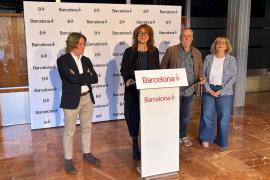 (I-D) Escudé, Bonet, Coronas Y La Portavoz Del Consell De Districte De Sant Martí