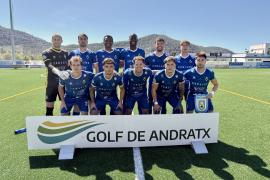 Once inicial del Andratx en el partido frente al Alcoyano.