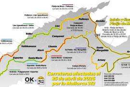 Cortes de carreteras Mallorca 312