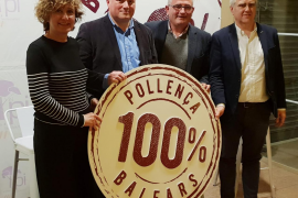 Xisca Mora, Josep Marquet Cerdà, Jaume Font y Josep Melià.