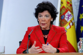 La ministra de Educación, Isabel Celaá