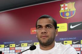 BARCELONA. FUTBOL. Dani Alves, jugador brasileño del F.C. Barcelona.