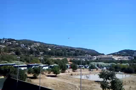 Hidroavión en acción durante el incendio de Son Caliu