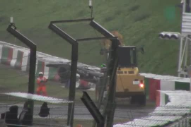 Un aficionado grabó en vídeo el grave accidente de Bianchi en el Gran Premio de Japón 2014.