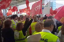 Movilización en el aeropuerto de Palma contra la gestión de Aena y la «precarización»