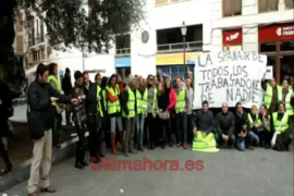 Concentración de trabajadores de Spanair