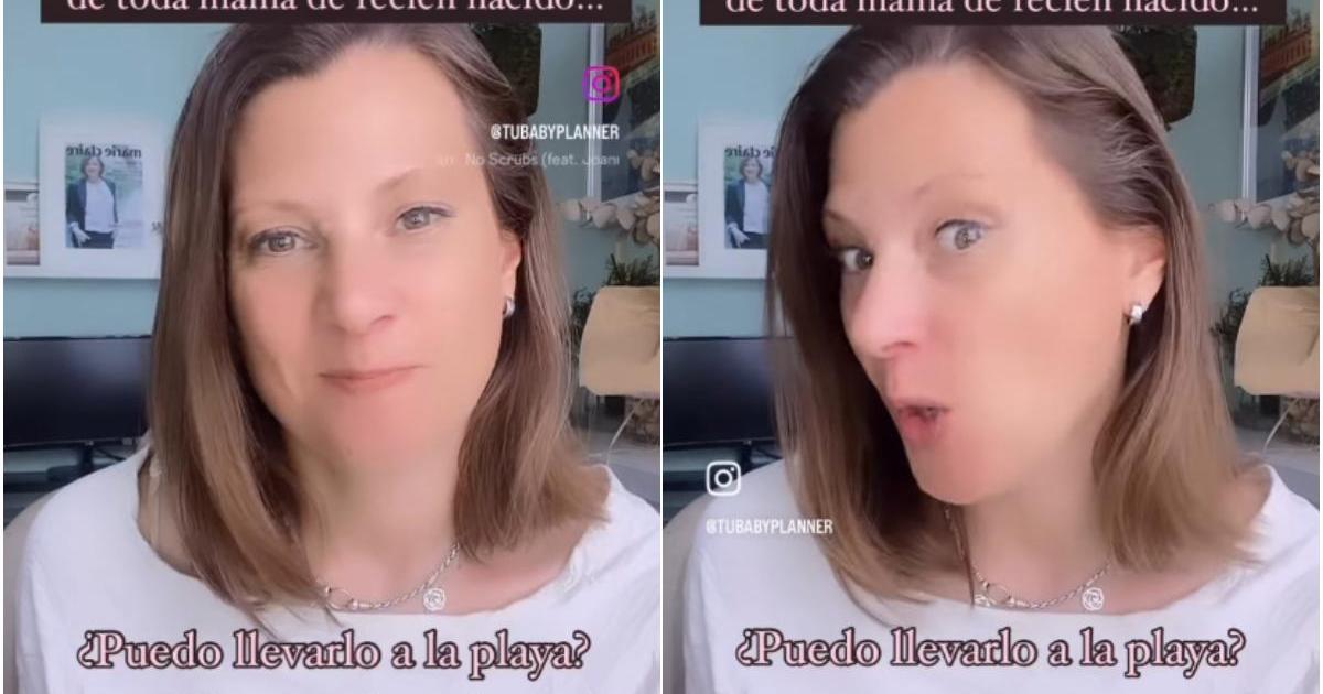 Belén Marinone, babyplanner, alerta sobre la exposición al sol de bebés menores de 6 meses: «La arena es piedra reflectante»