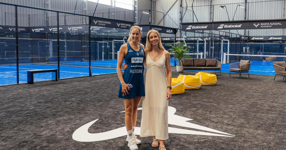 Gemma Triay inaugura las nuevas pistas de pádel indoor de la Rafa Nadal Academy
