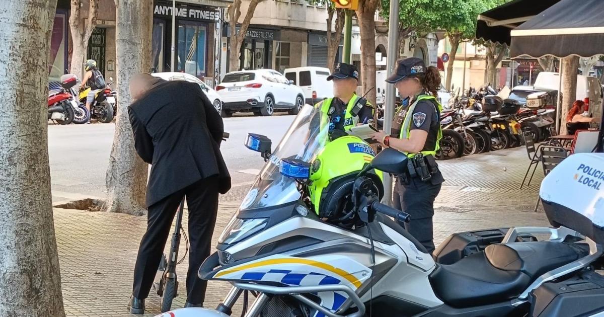 Un tercio de las multas por incivismo en Palma son a patinetes