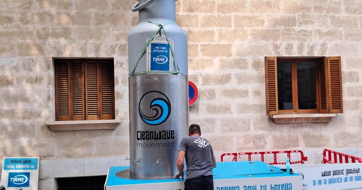 Polémica en Sóller: Instalan una gran fuente durante las fiestas para que «la gente beba más agua y no tanto alcohol»