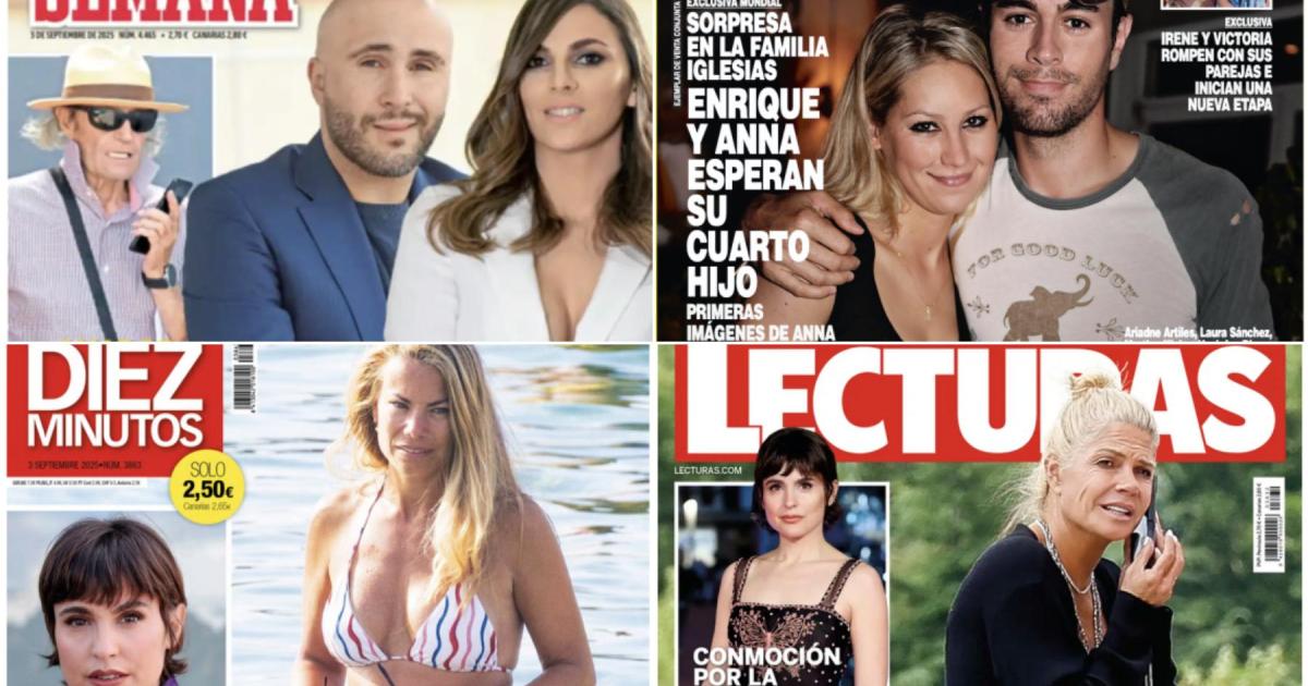 Las portadas de la revistas del corazón de hoy: Enrique Iglesias, Kiko Rivera, Carla Goyanes y Makoke