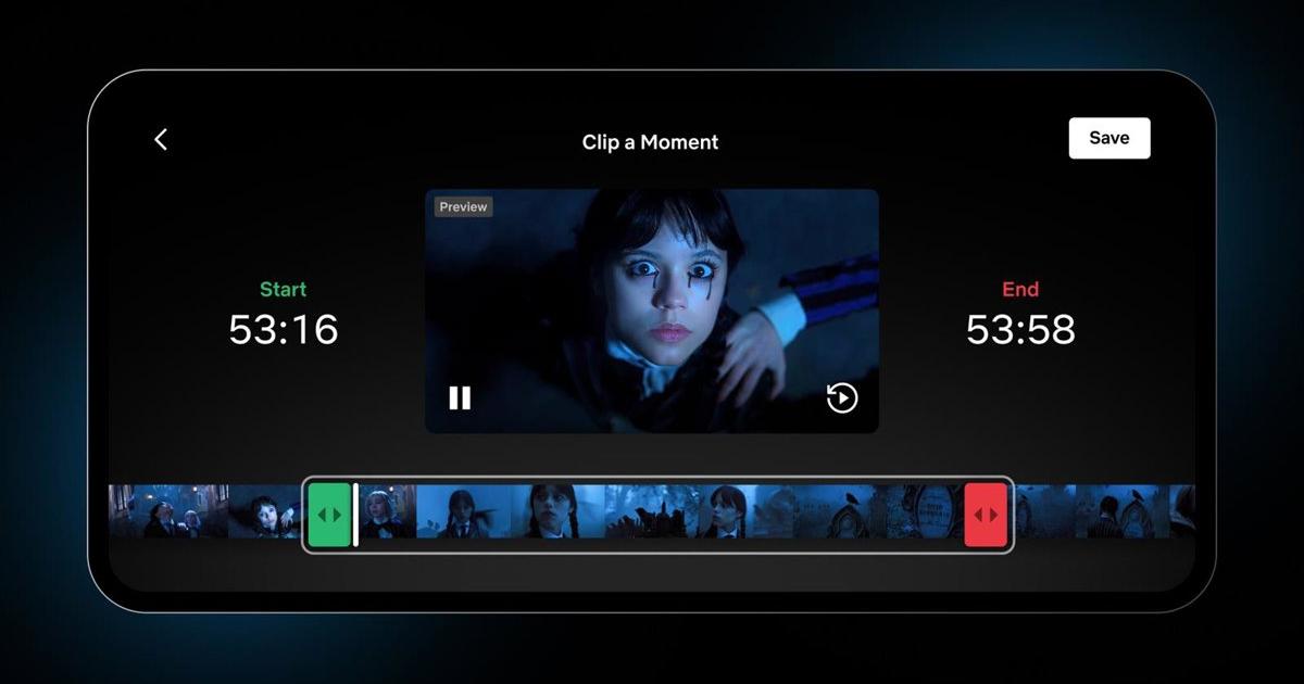 Los 'Momentos' de Netflix ahora permiten crear clips completos de escenas de series y películas