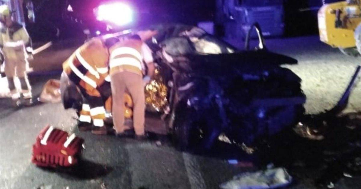 Dos heridos graves en un accidente de tráfico ocurrido en La Puebla de Roda (Huesca)