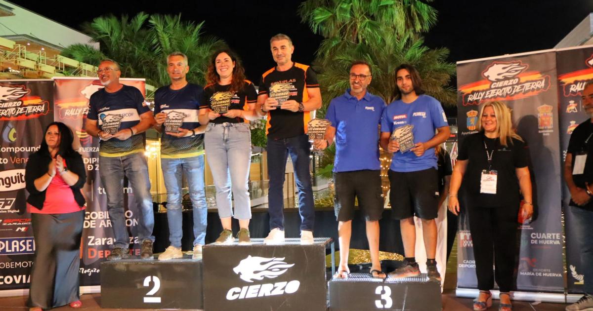 La mallorquina Sonia Ledesma y Julián Regidor ganan el Cierzo Rally Ejército de Tierra en Zaragoza