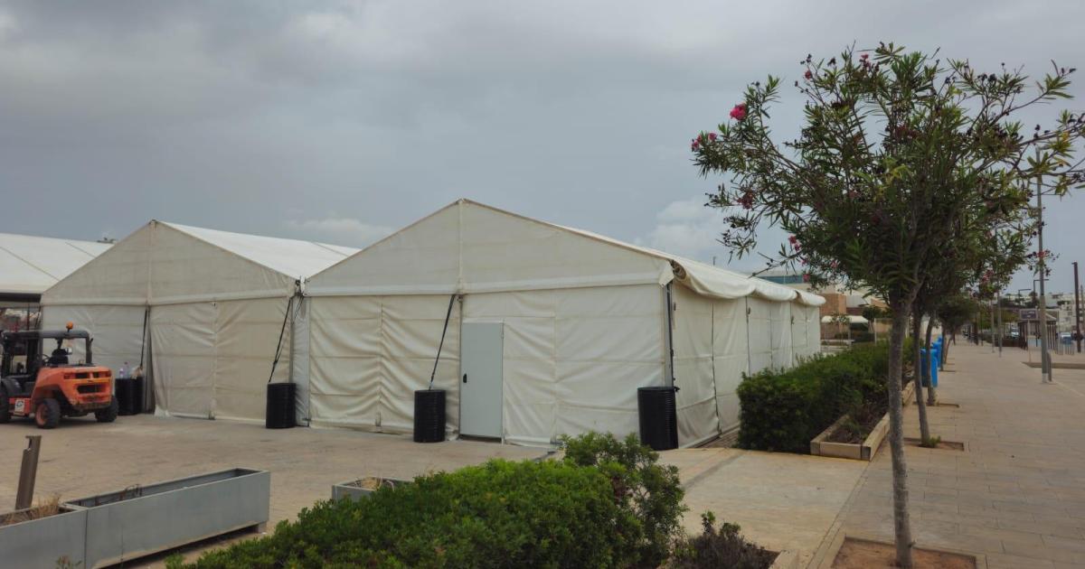 La instalación de los módulos para migrantes comenzará en breve en el Puerto de Palma