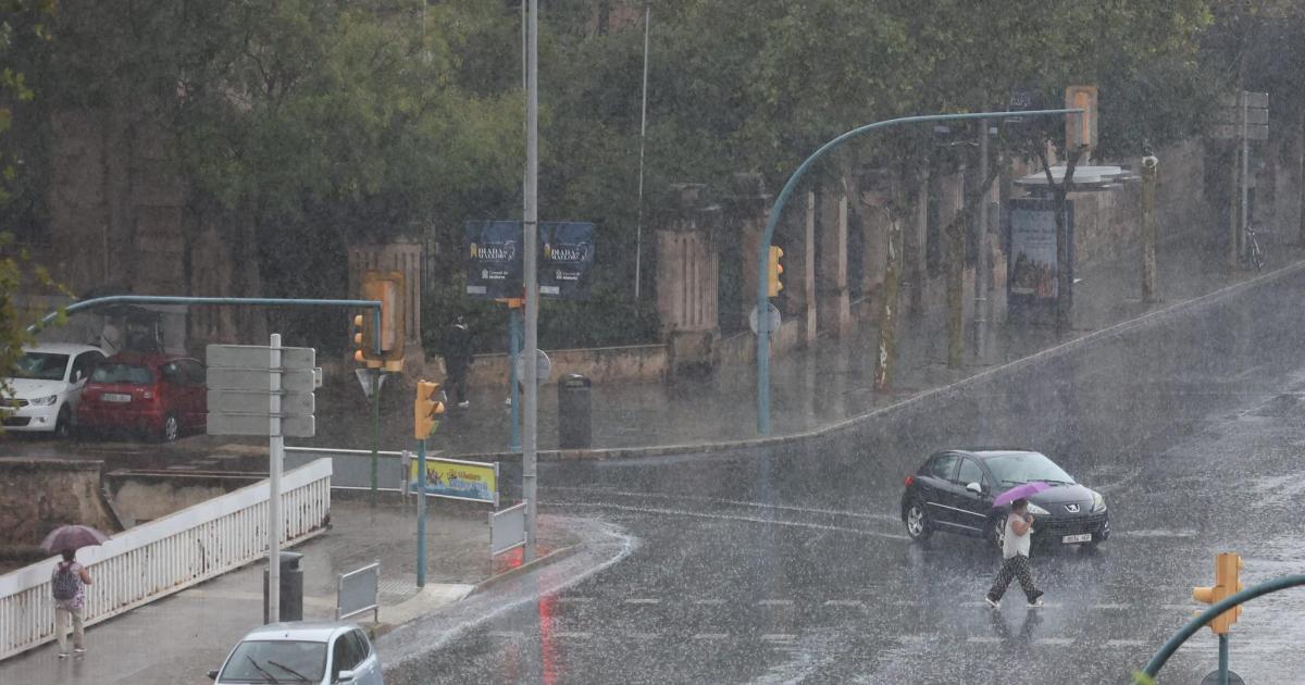 El temporal comienza a retirarse, pero algunas zonas de Mallorca siguen en alerta