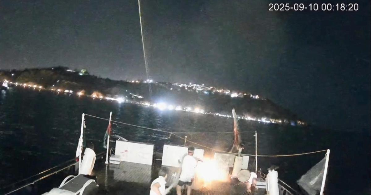 La Flotilla Sumud, que lleva ayuda a Gaza, reporta un nuevo «ataque con dron» en Túnez