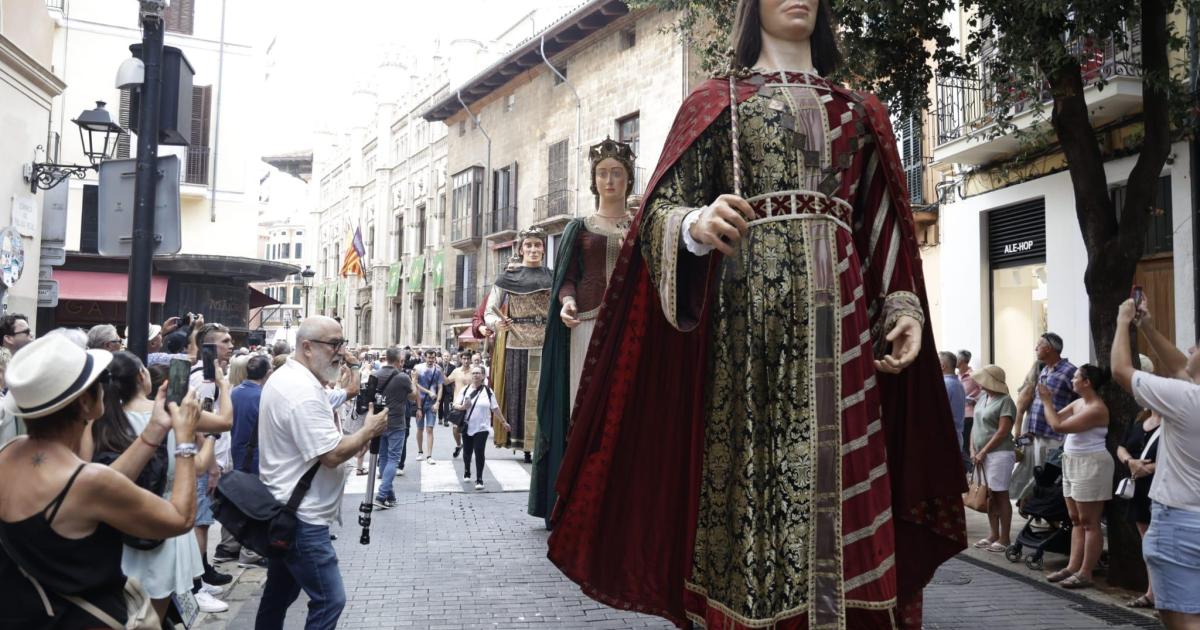 La 'trobada de gegants' inaugura la Diada de Mallorca 2025