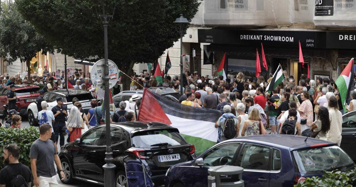 Palma se vuelve a echar a la calle para protestar contra el genocidio de Palestina