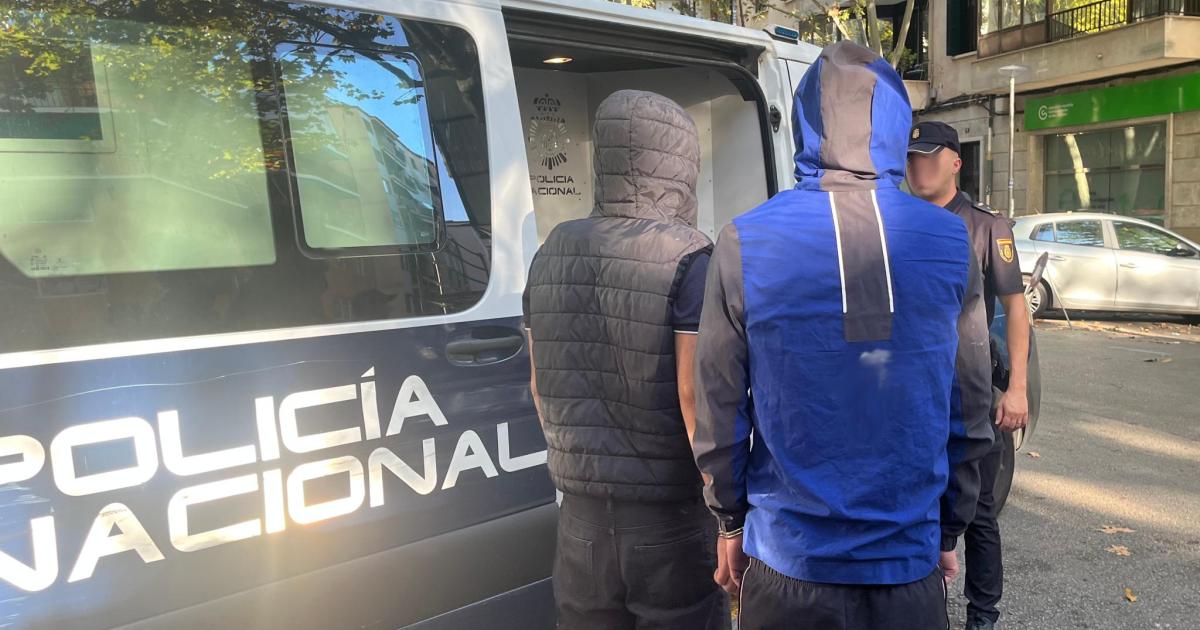 Dos arrestados por atracar a dos turistas con una navaja y un destornillador en la playa de Can Pere Antoni