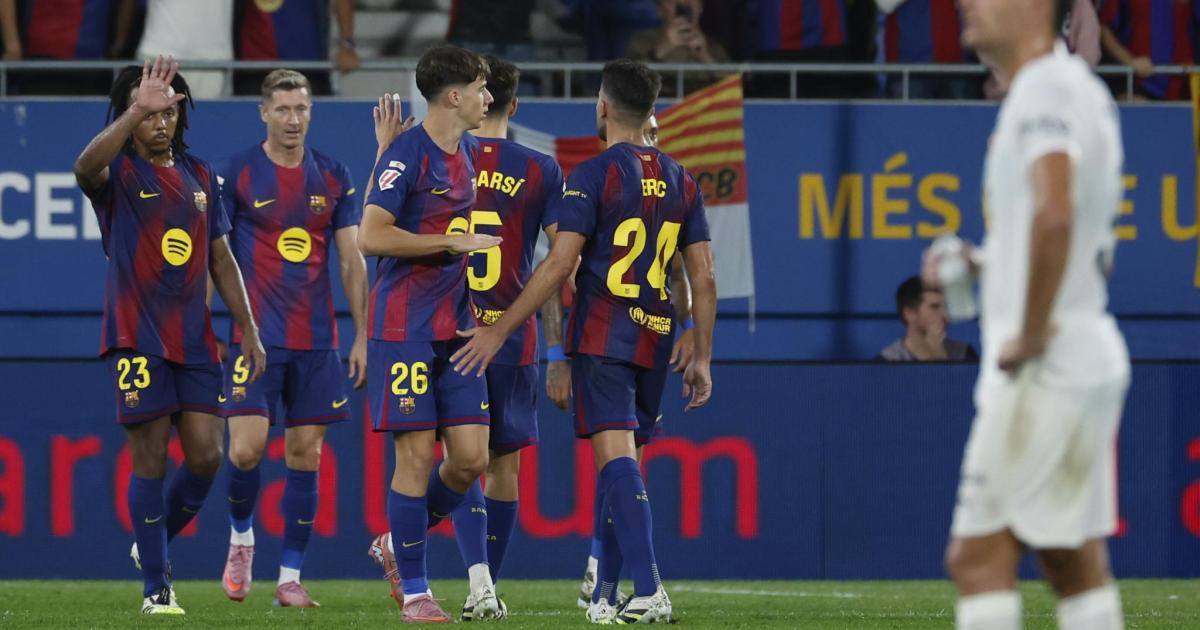 El Barça pisotea al Valencia