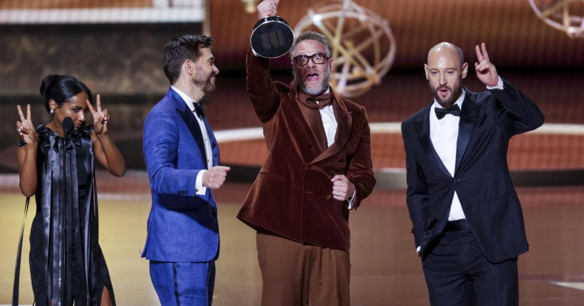 'The Studio' bate récord en los Emmy; 'Adolescence' y 'The Pitt' completan noche histórica