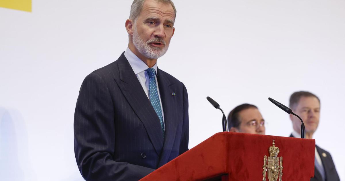 El Rey Felipe VI defiende que la paz no debe ser una «utopía» pese a la «total devastación de Gaza» tras el «brutal ataque» de Hamás