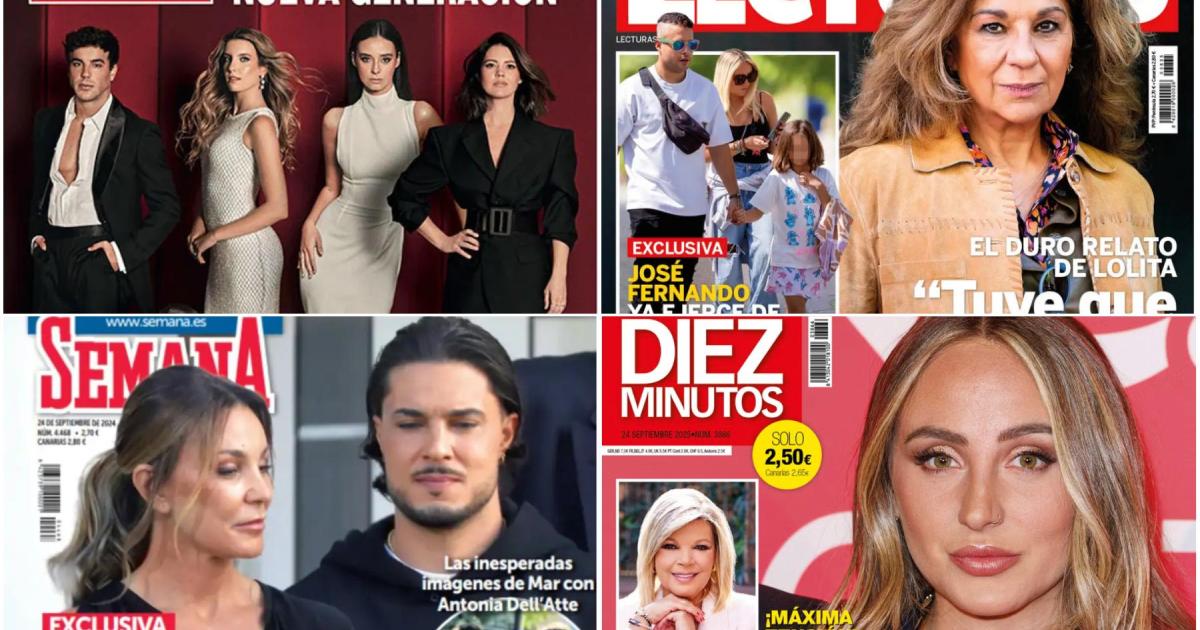 Estas son las portadas de las revistas de la prensa rosa de hoy: 50 jóvenes influyentes, Mar Flores, Lolita y Rocío Flores, protagonistas